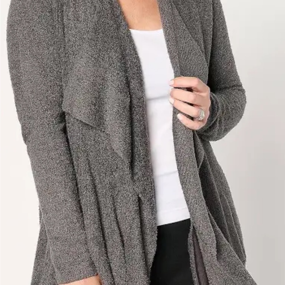 Barefoot Dreams Gray CozyChic Lite Coastal Cardigan